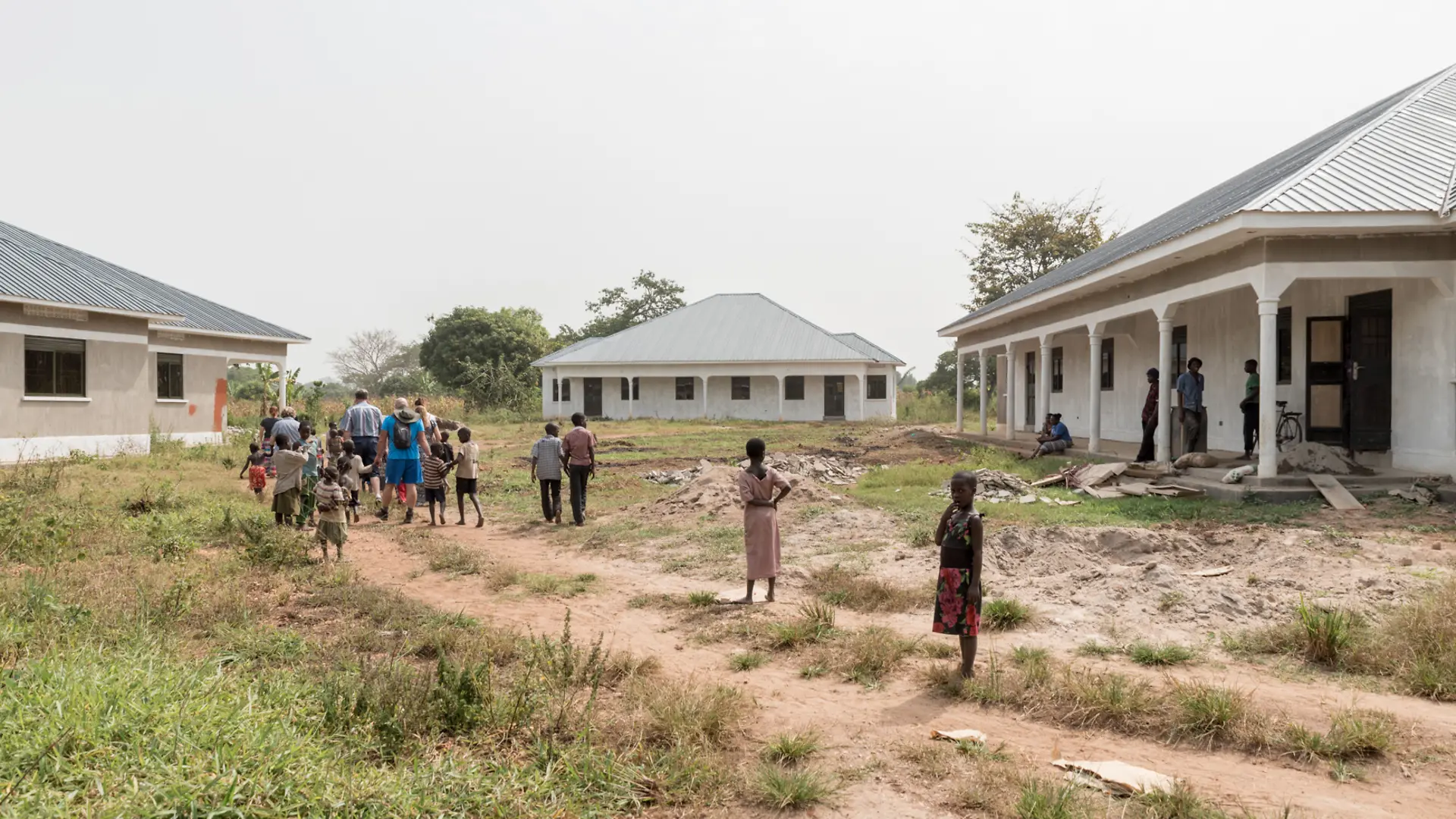 Three semidetached houses belonging to the Sonrise Children’s Home