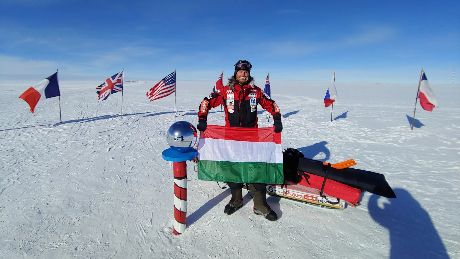 Gábor Rakonczay, the first Hungarian to have reached the South Pole